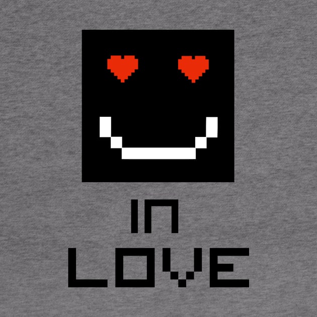 pixel face is in love by SpassmitShirts